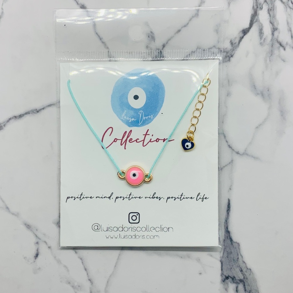 FRIENDSHIP EVIL EYE NYLON NECKLACE